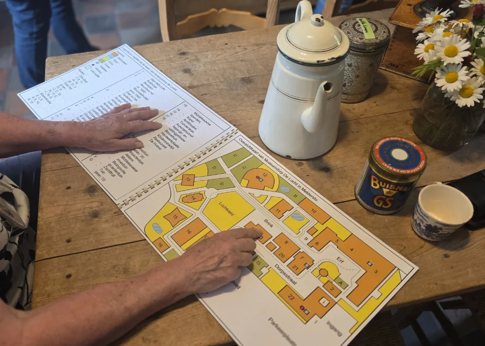 Plattegrond in braille